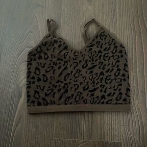 Bozzolo Cheetah Print Crop Tank